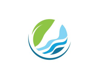 Logo şablonu vektör simge ayak