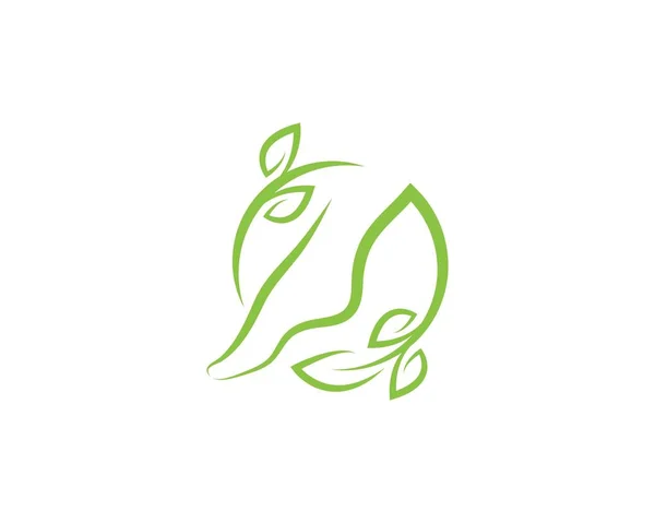 足のロゴのテンプレート ベクトル アイコン — ストックベクタ