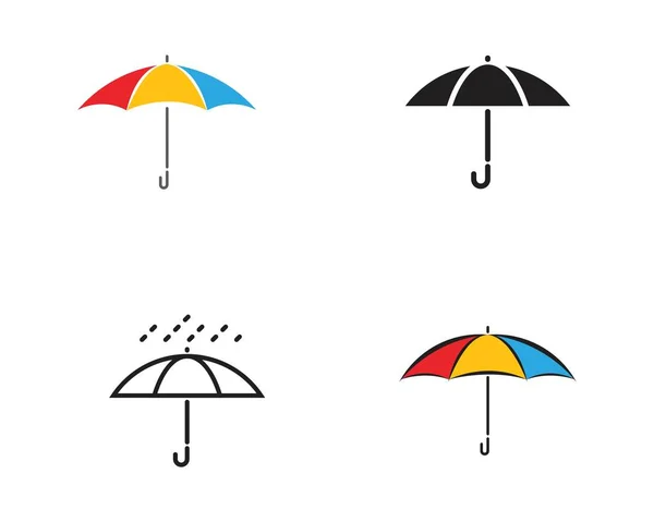 Paraguas Icono diseño de vectores — Vector de stock