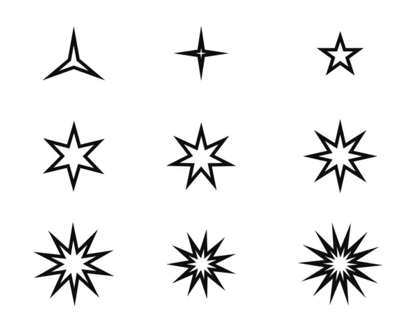 Modèle d'icône étoile — Image vectorielle