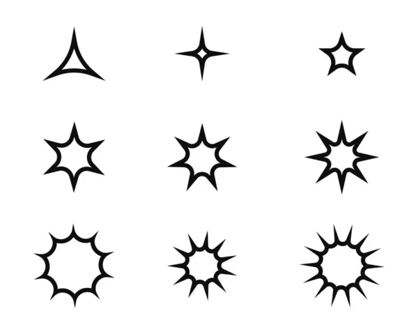 Csillag ikon sablon — Stock Vector