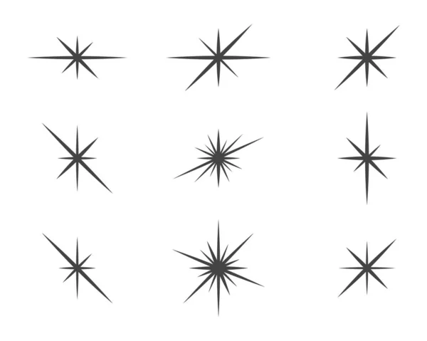 Значок зірочки шаблон — стоковий вектор