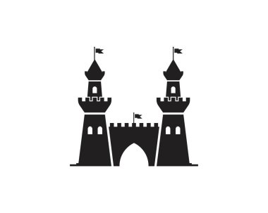 Castle vector illustration icon clipart