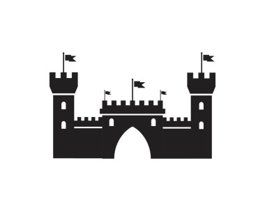Castle vector illustration icon clipart