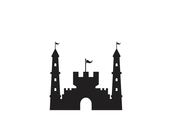 Castle vector illustration icon — Stock Vector