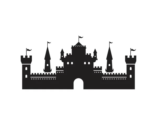 Castle vector illustration icon — Stock Vector