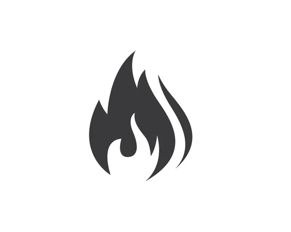 Projekt ikony wektora płomienia ognia — Wektor stockowy