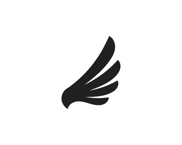 翼猎鹰徽标模板矢量 — 图库矢量图片