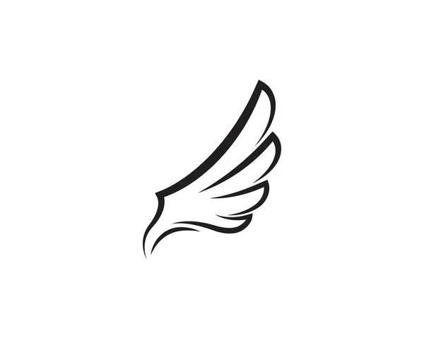 Wing Falcon Logo Template vector — Stock Vector
