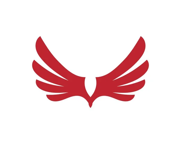 Vetor de Falcon logotipo modelo de asa — Vetor de Stock
