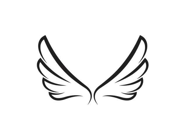 Wing Falcon Logo Template vector — Stock Vector
