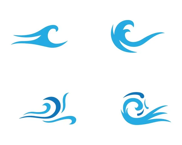 Su dalgası simge vektörü — Stok Vektör