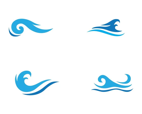 Water wave icon vector — Stock Vector