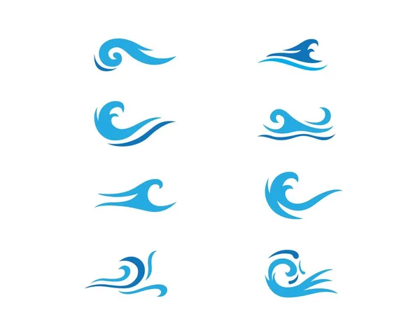 Ola de agua vector icono — Archivo Imágenes Vectoriales