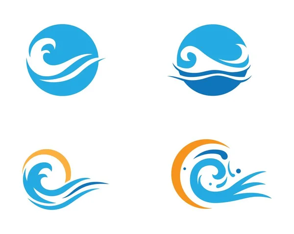 Vettore icona onda d'acqua — Vettoriale Stock