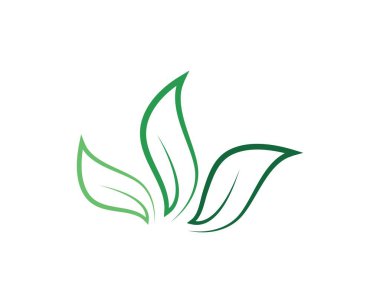 yeşil yaprak ekoloji doğa vektör simgesi