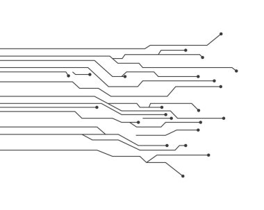 Devre logo şablonu vektörü