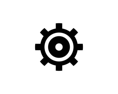 dişli simgesi logo vektör simgesi