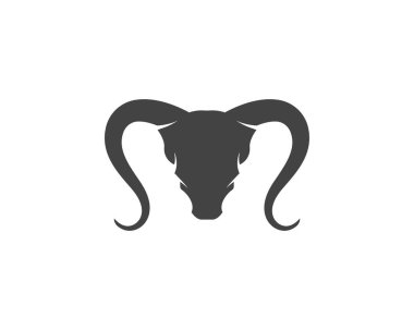 Keçi Logo Şablonu vektör simgesi