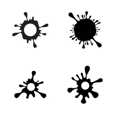 mürekkep damla Vektör simgesi tasarımı
