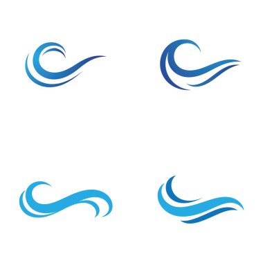 Su dalgası simge vektörü