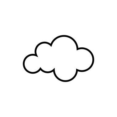 Bulut şablon vektör