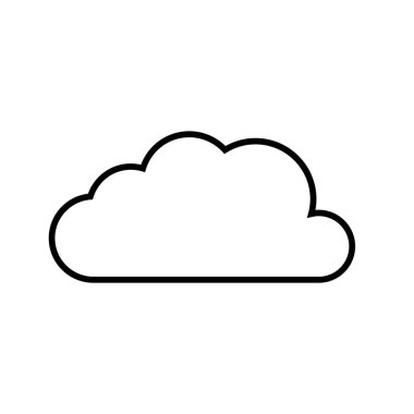 Bulut şablon vektör