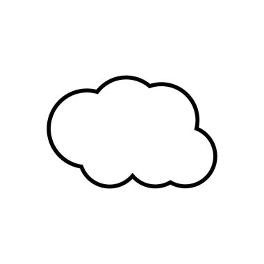 Bulut şablon vektör