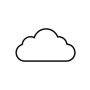 Bulut şablon vektör