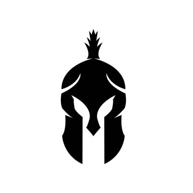 Spartalı kask logo şablonu