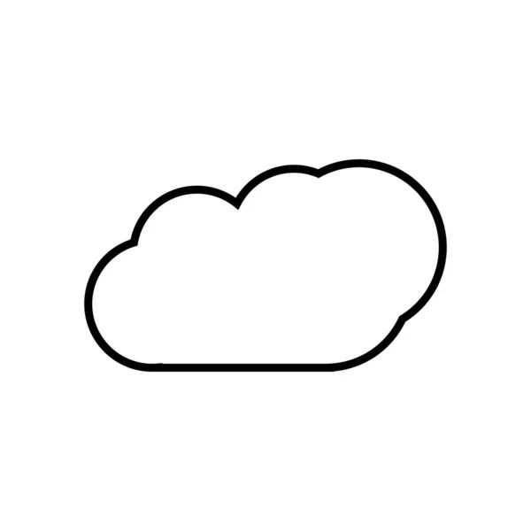 Nube plantilla vector — Vector de stock