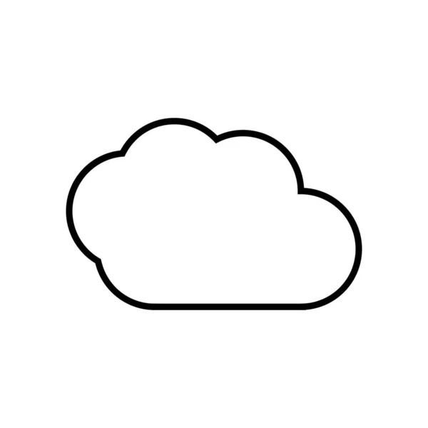 Nube plantilla vector — Vector de stock