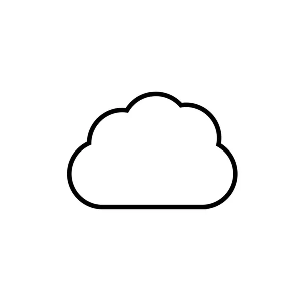 Nube plantilla vector — Vector de stock