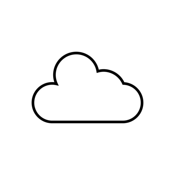 Nube plantilla vector — Vector de stock