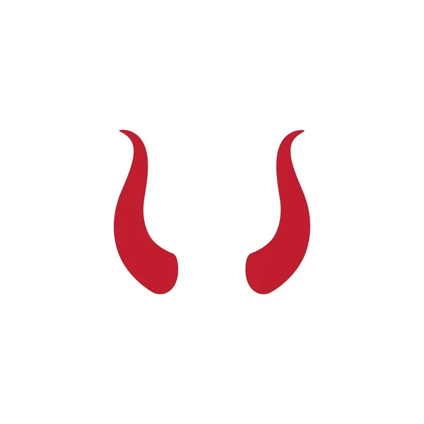 Design ikon pro ďábelský roh — Stockový vektor