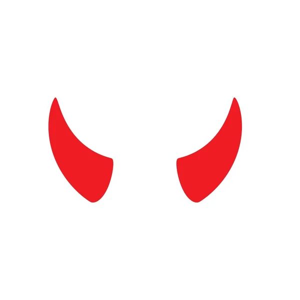 Devil horn Icona vettoriale design — Vettoriale Stock