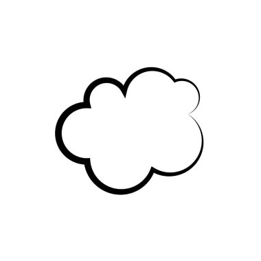 Bulut şablon vektör