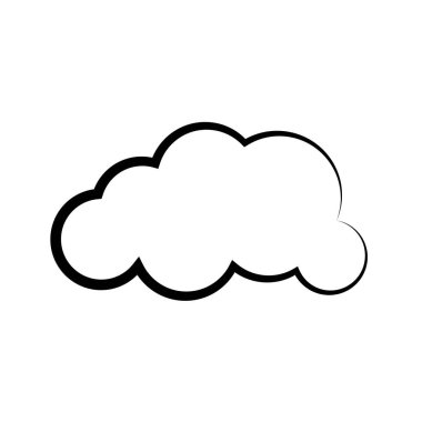 Bulut şablon vektör