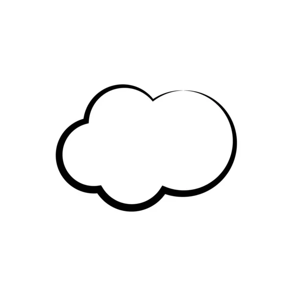 Vetor modelo de nuvem — Vetor de Stock