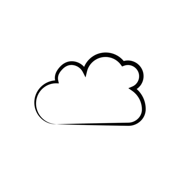 Nube plantilla vector — Archivo Imágenes Vectoriales