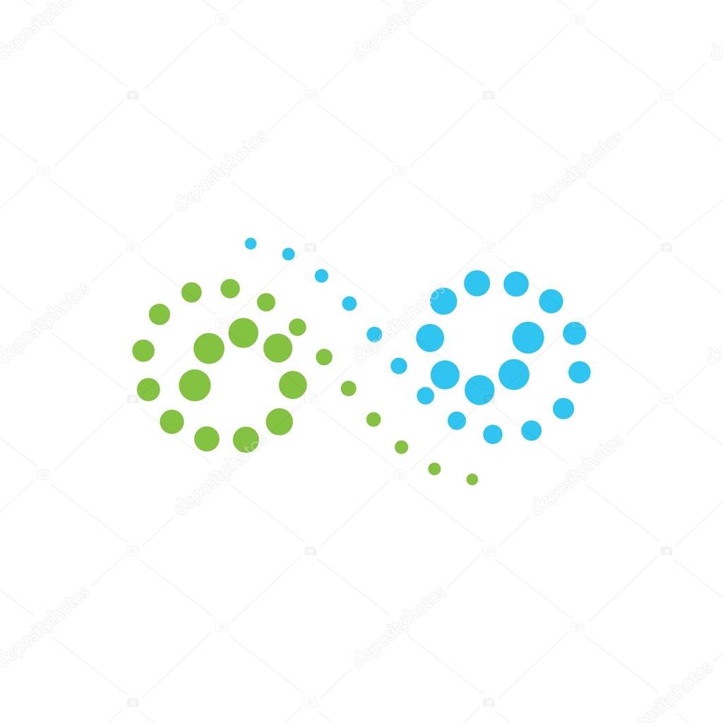 Spine diagnostics symbol logo template vector illustration design
