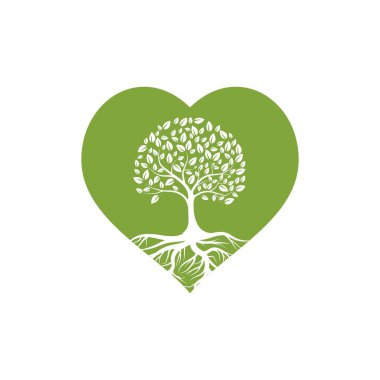 Yeşil ağaç yaprağı ekolojisi logoları