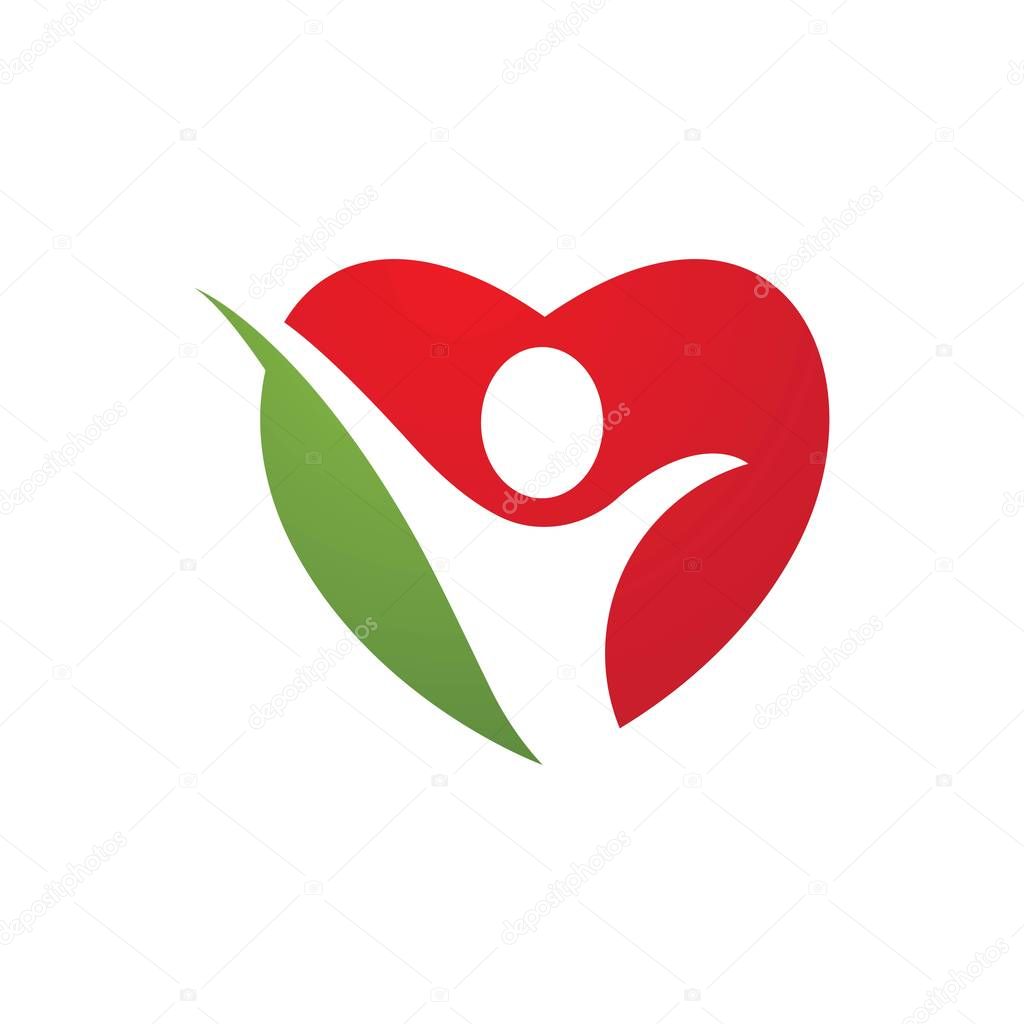 Human character logo sign illustration vector design