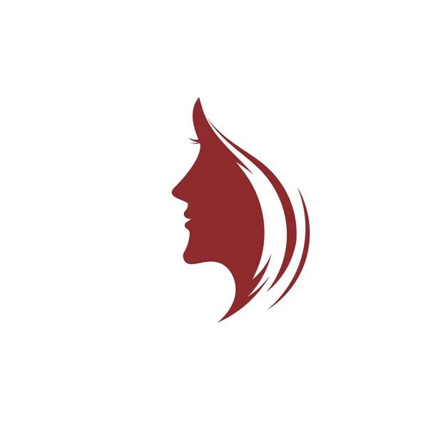 Woman face silhouette — Stock Vector