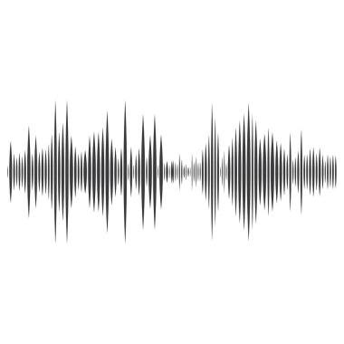 Ses dalgaları illüstrasyon vektör
