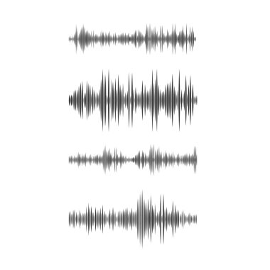 Ses dalgaları illüstrasyon vektör