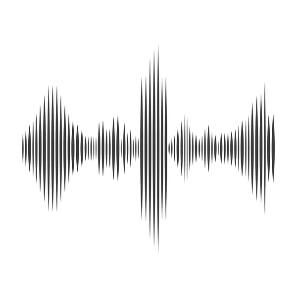 Zvukové vlny vektorové ilustrace — Stockový vektor