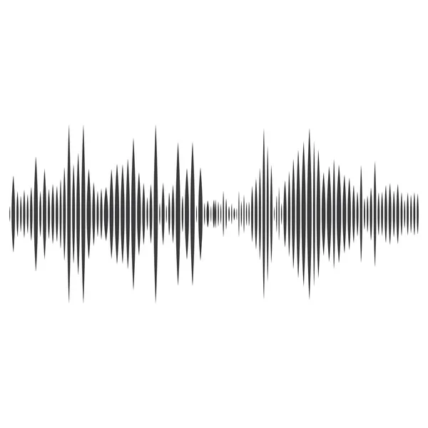 Sound waves vector illustration — Stock Vector