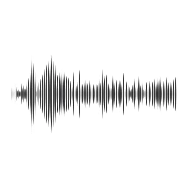Zvukové vlny vektorové ilustrace — Stockový vektor