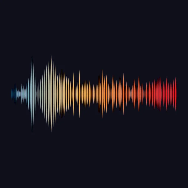 Illustration vectorielle des ondes sonores — Image vectorielle